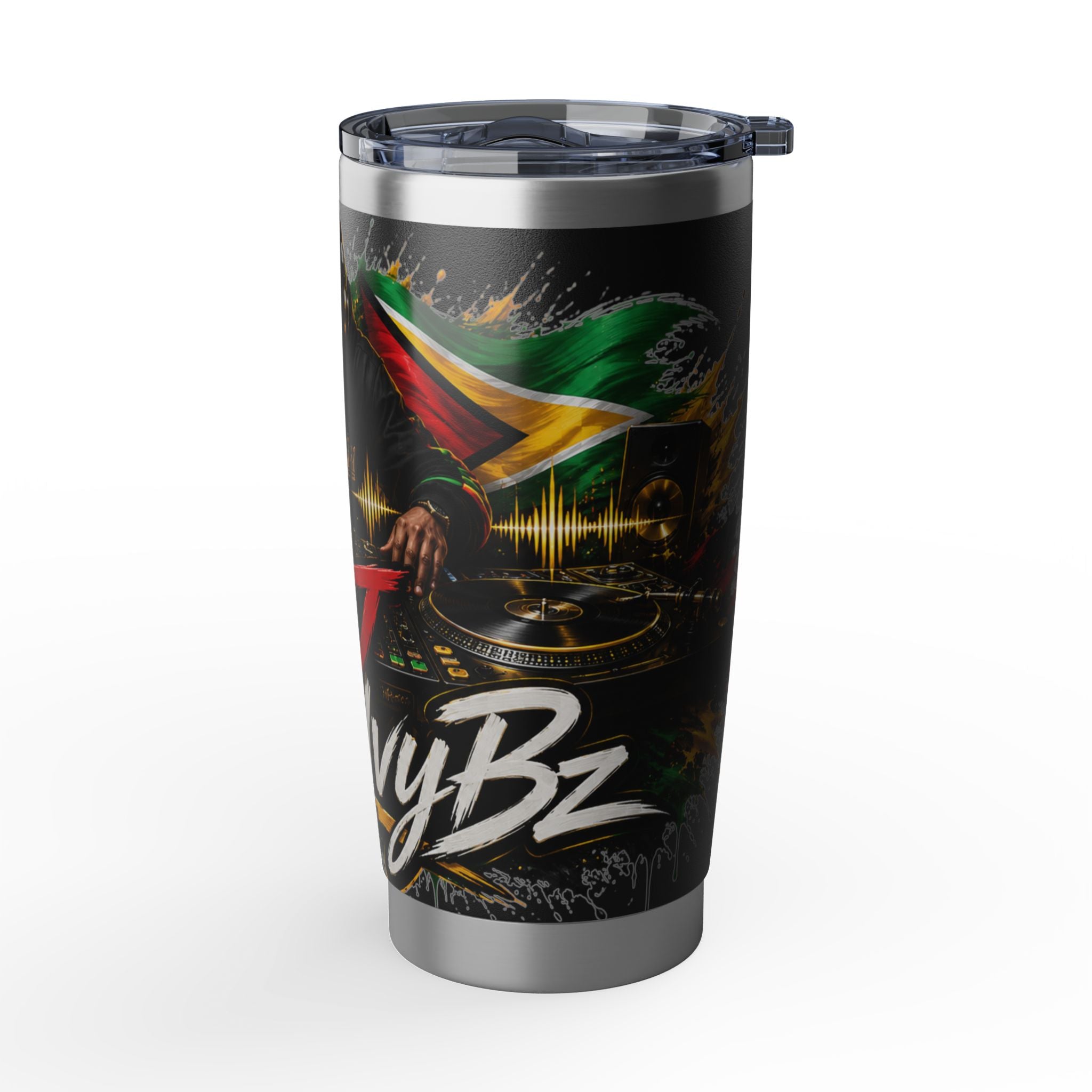 DJ Vagabond 20oz Tumbler – Reggae DJ Graphic Stainless Travel Cup