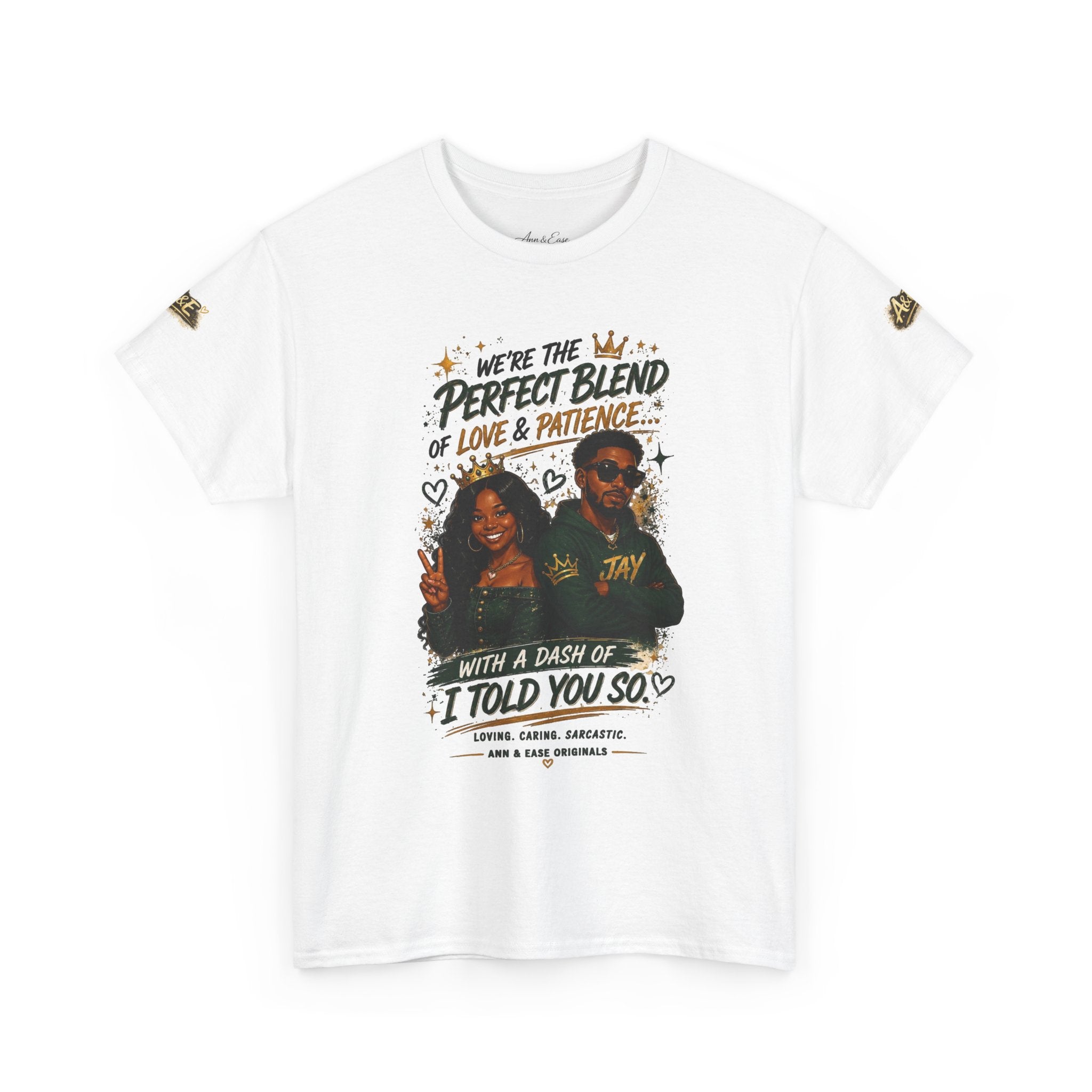 Camiseta para parejas "Perfect Blend" — Camiseta a juego "Te lo dije"