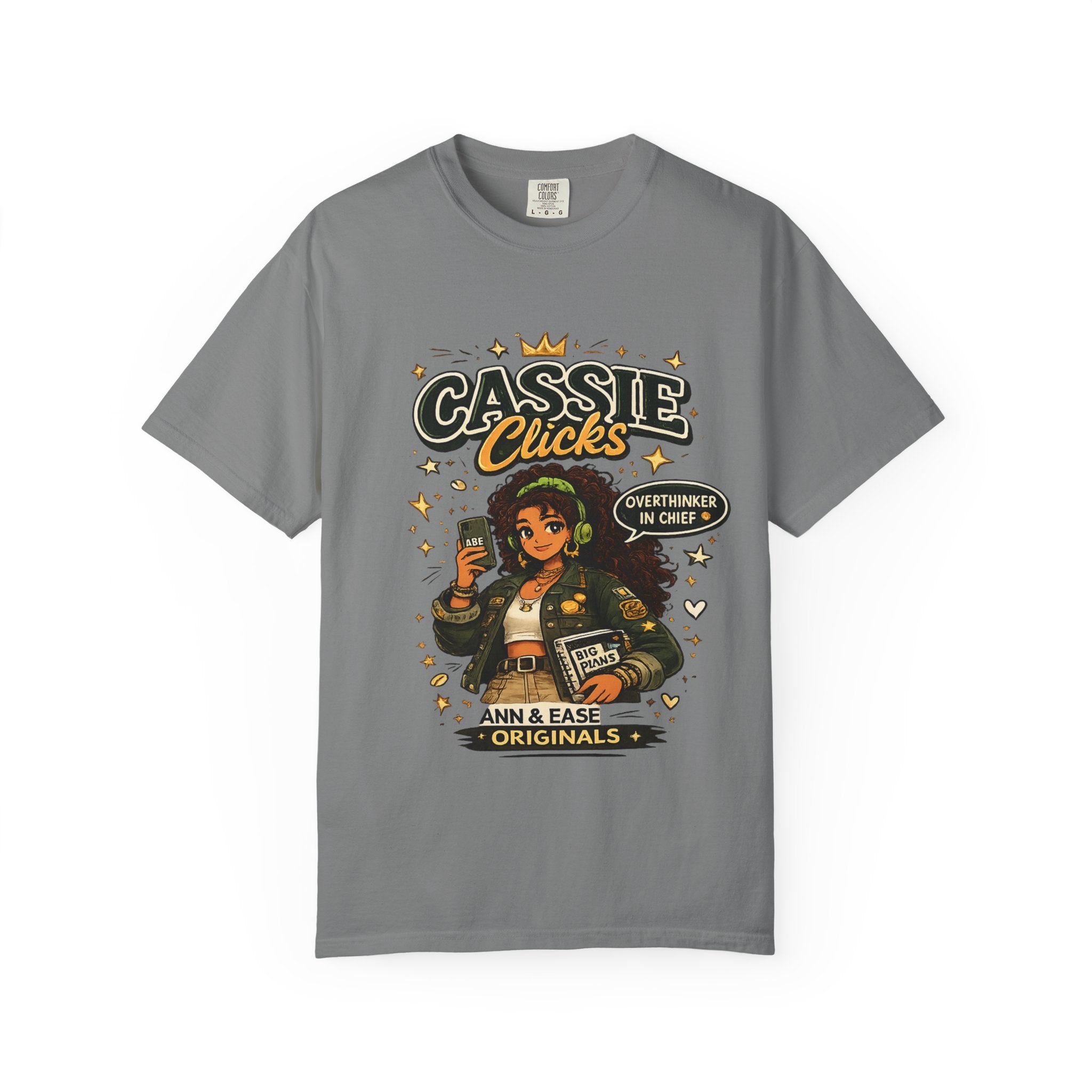 Graphic T-Shirt — “Cassie Clicks” Motivational Crewneck