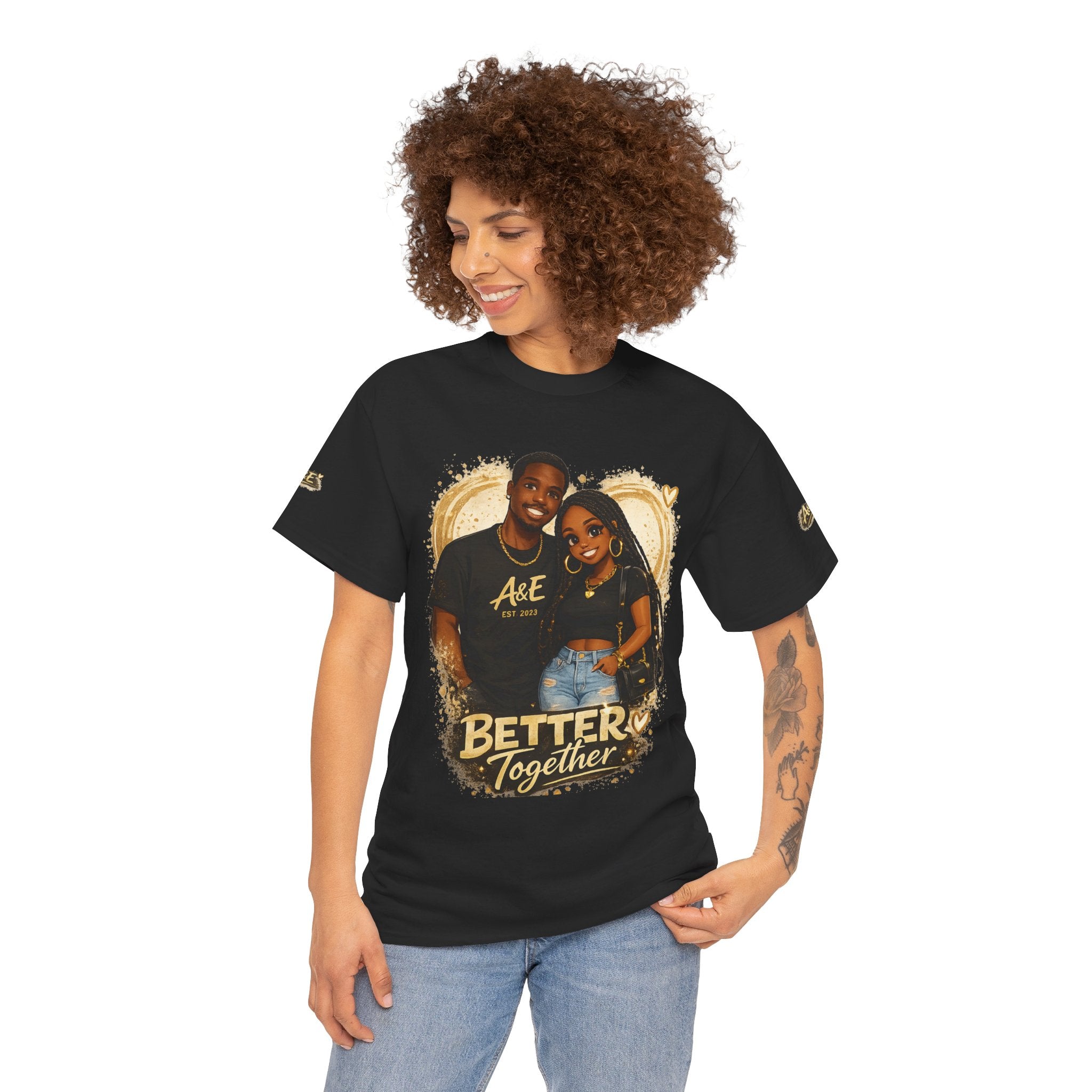Better Together Couples Tee — "Different Vibes, Same Soul" Graphic T-Shirt