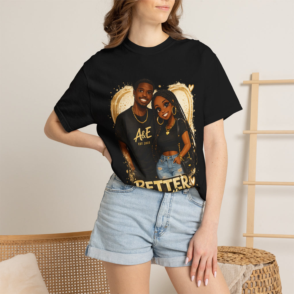 Couples T-Shirt — “Better Together / Different Vibes Same Soul” Graphic Tee