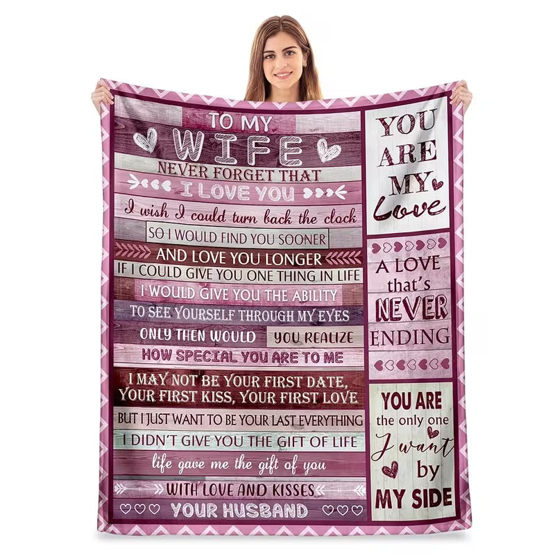 Manta de regalo especial para tu esposa - De parte de tu esposo