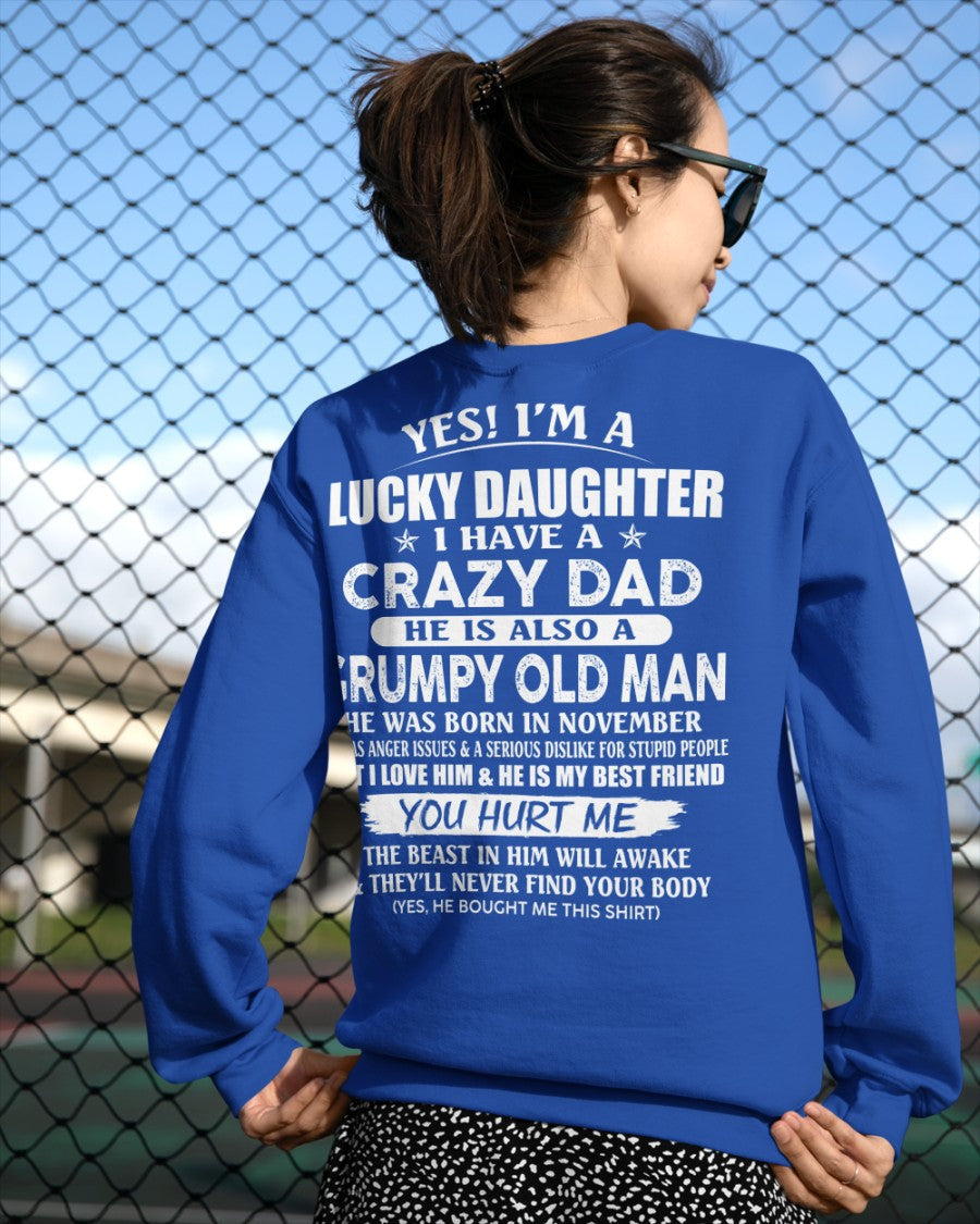 November - Awesome Grumpy Old Dad - Special gift for your daughter From Dad - NGHL11 (SKU10-50-11)