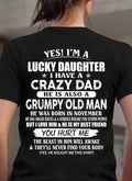 November - Awesome Grumpy Old Dad - Special gift for your daughter From Dad - NGHL11 (SKU10-50-11)