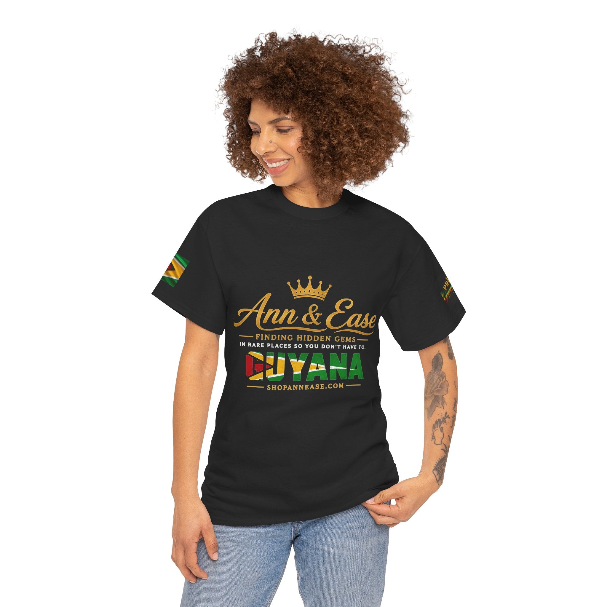 Guyana Travel Tee — Ann & Ease 'Finding Hidden Gems' Caribbean Vacation Shirt