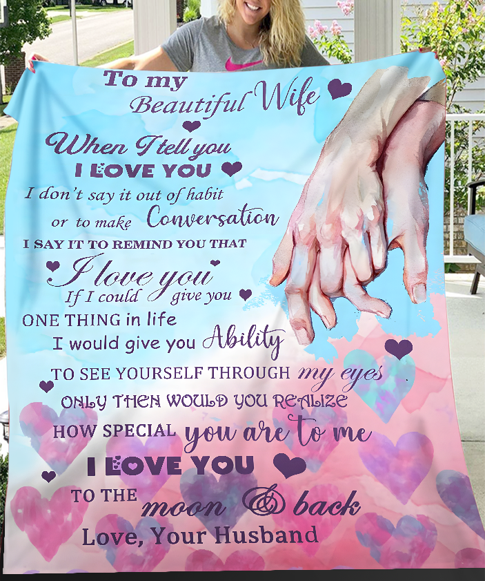 Manta Para Mi Hermosa Esposa – El Regalo Perfecto De Tu Marido (SKU26B-0195)