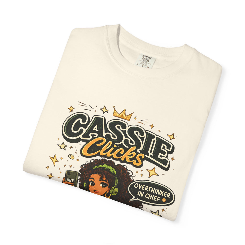 Graphic T-Shirt — “Cassie Clicks” Motivational Crewneck