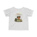 Infant Tee — "Little Girl with Big Dreams" Gold & Black Back-to-School Design
