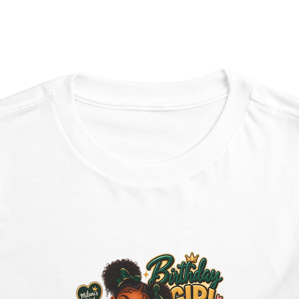 Toddler Tee — 'Milani's 5th Birthday' Cute Girl Graphic Shirt