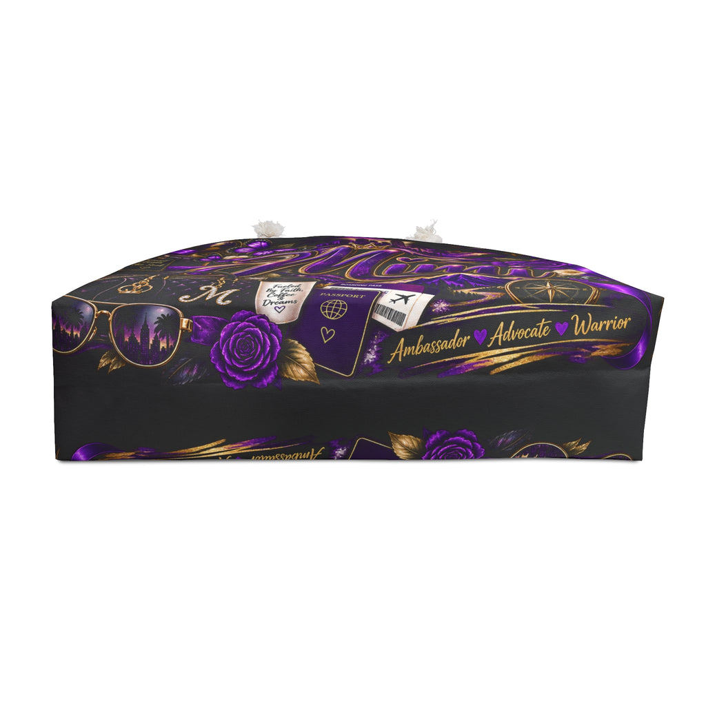 Mimi Travel Weekender Bag — Purple Glam Personalized Overnight Tote