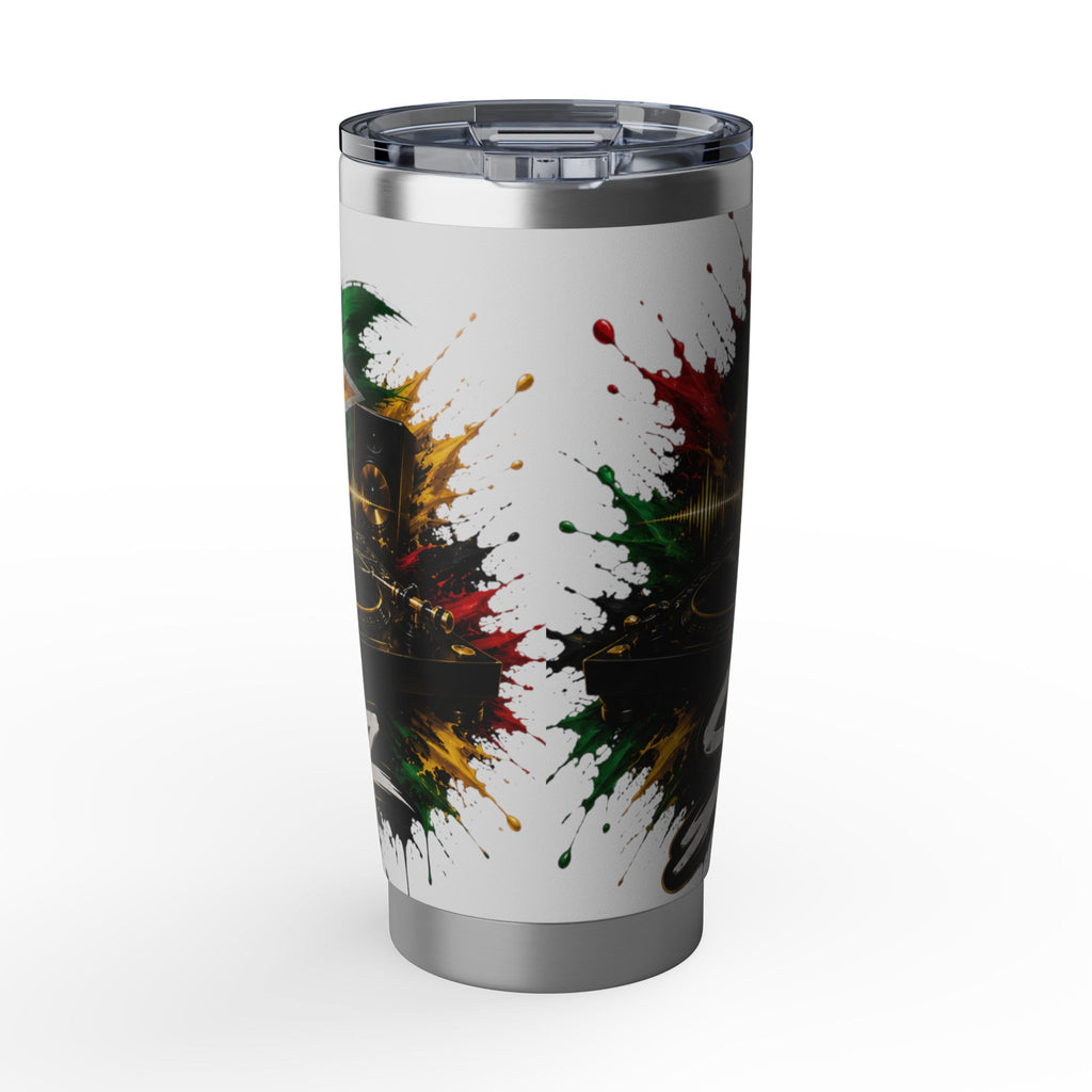 DJ Vagabond 20oz Tumbler – Reggae DJ Graphic Stainless Travel Cup