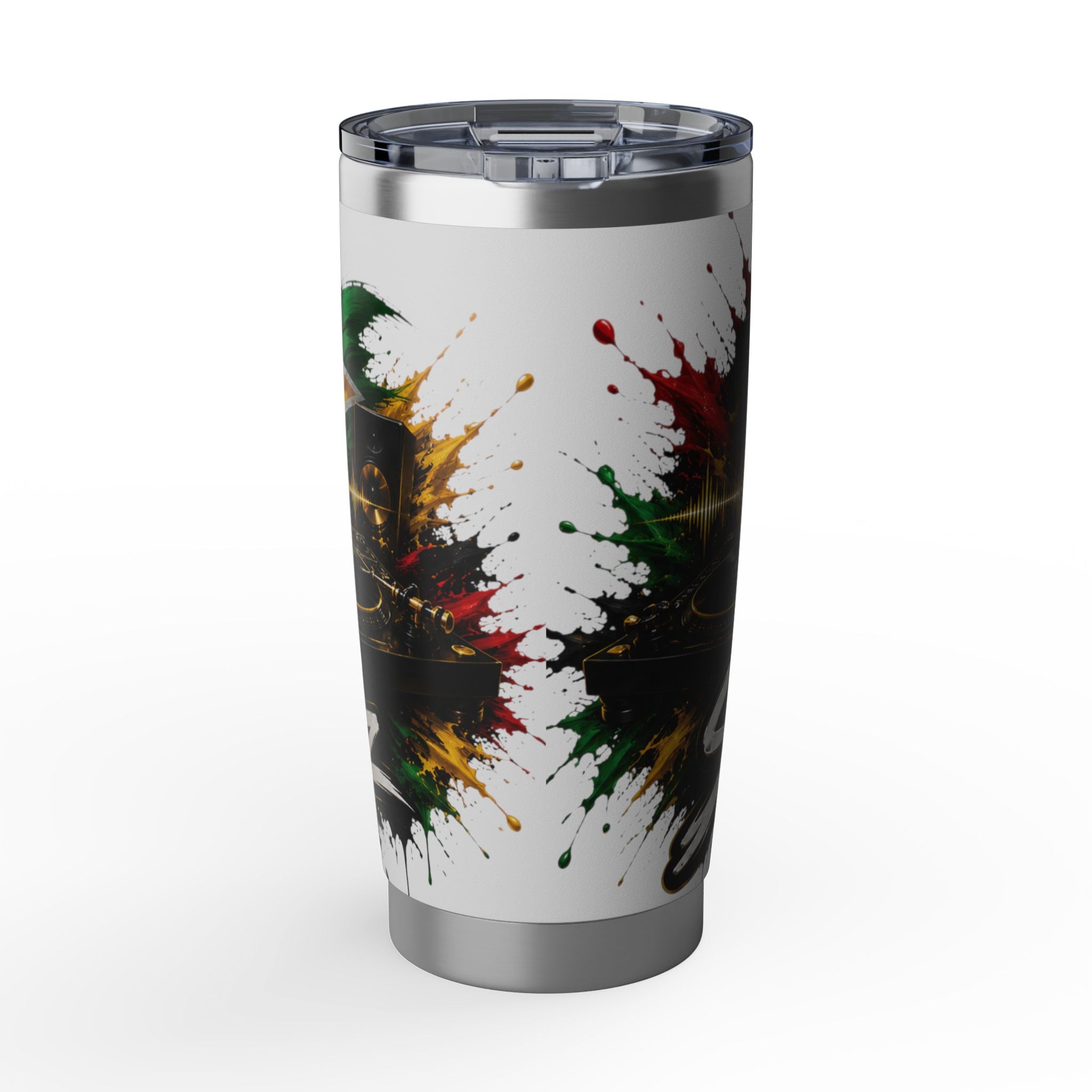 DJ Vagabond 20oz Tumbler – Reggae DJ Graphic Stainless Travel Cup