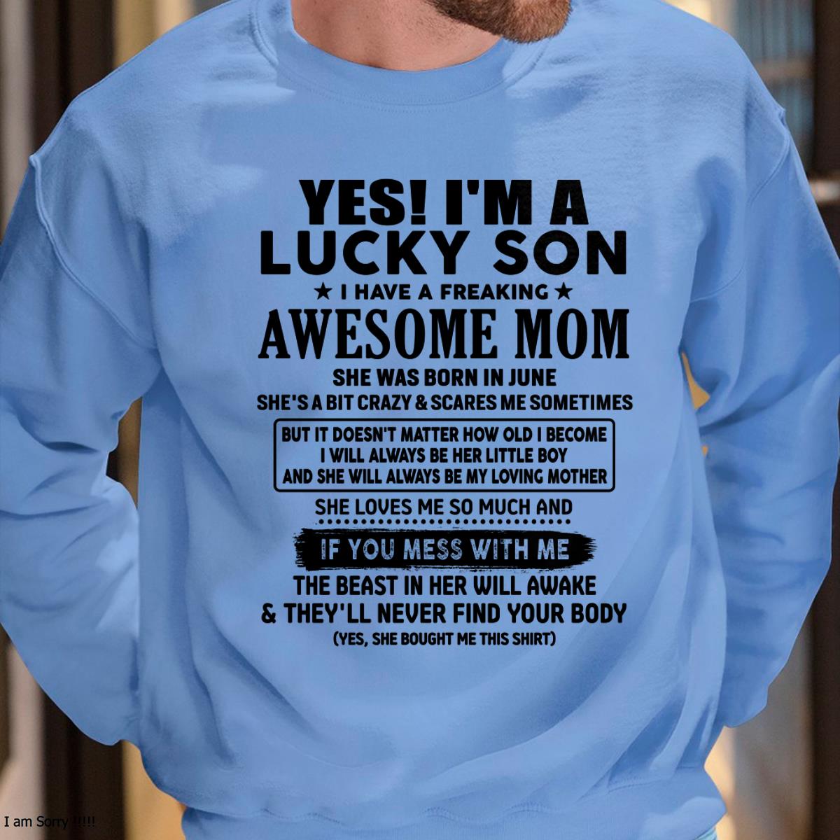 June - Soy un hijo afortunado - Regalo para mi hijo de parte de mamá - NGHL06 - (SKU-T1206LMS-06)