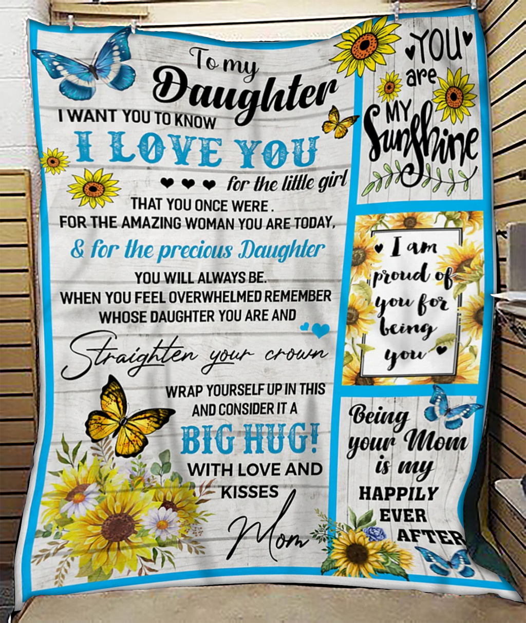 To My Dear Daughter Blanket – Soft as Love, From Mom