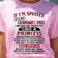 IF I'M SPOILED IT'S MY GRANDMA'S FAULT ♥ BECAUSE SHE TREATS ME ♥ LIKE A PRINCESS - From Grandma for granddaughter - NGHL12 (SKU07-92-12)