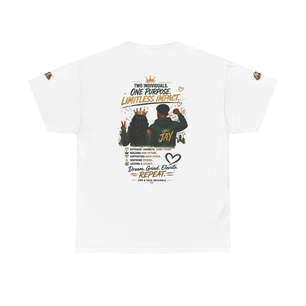 Camiseta gráfica para parejas Lead Together — Camiseta inspiradora para parejas "Built Different"