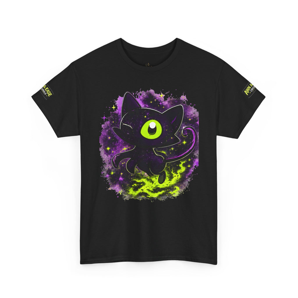 Camiseta Gato del Vacío — Camiseta estampada "Gato del Vacío: No persigo la luz, creo la mía propia"