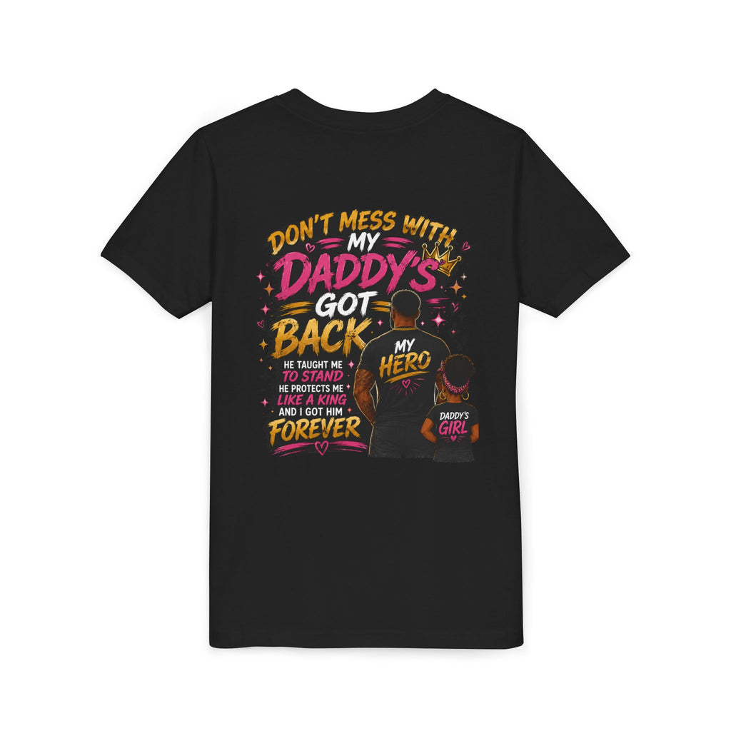 Daddy & Me Youth Tee — "Protected by My Daddy" Father-Daughter Graphic Shirt