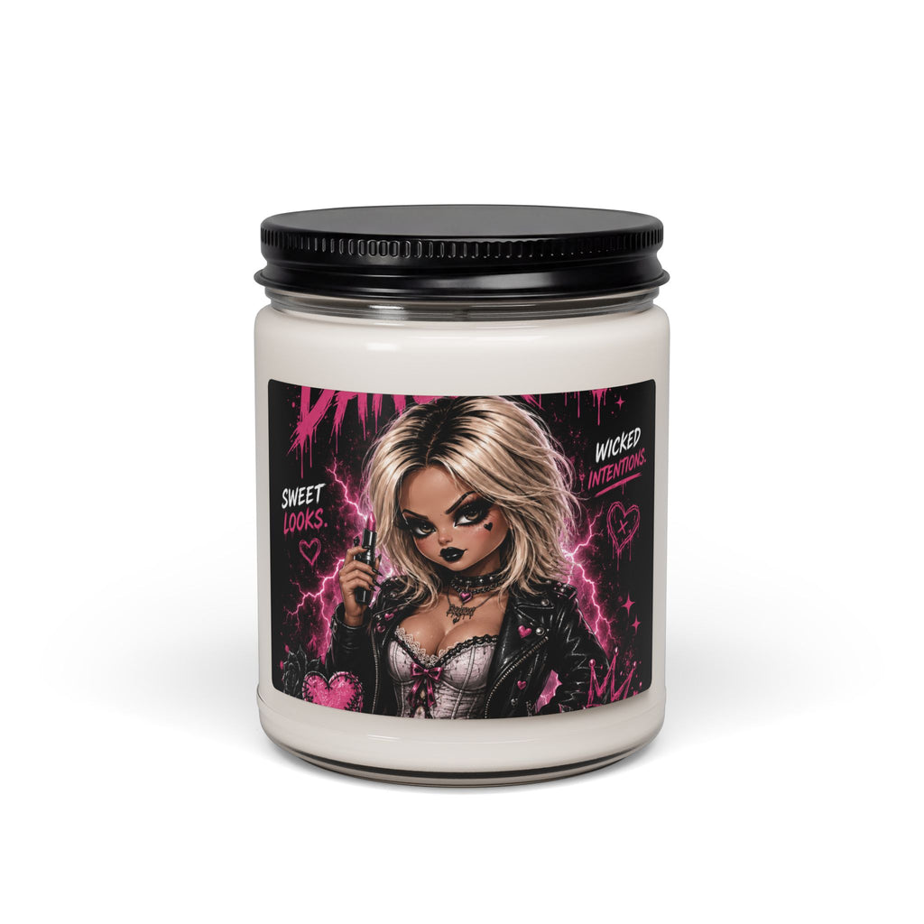 Vela de soja aromática Goth Punk Girl — Vela en frasco de 9 oz "Sweet Vibes"