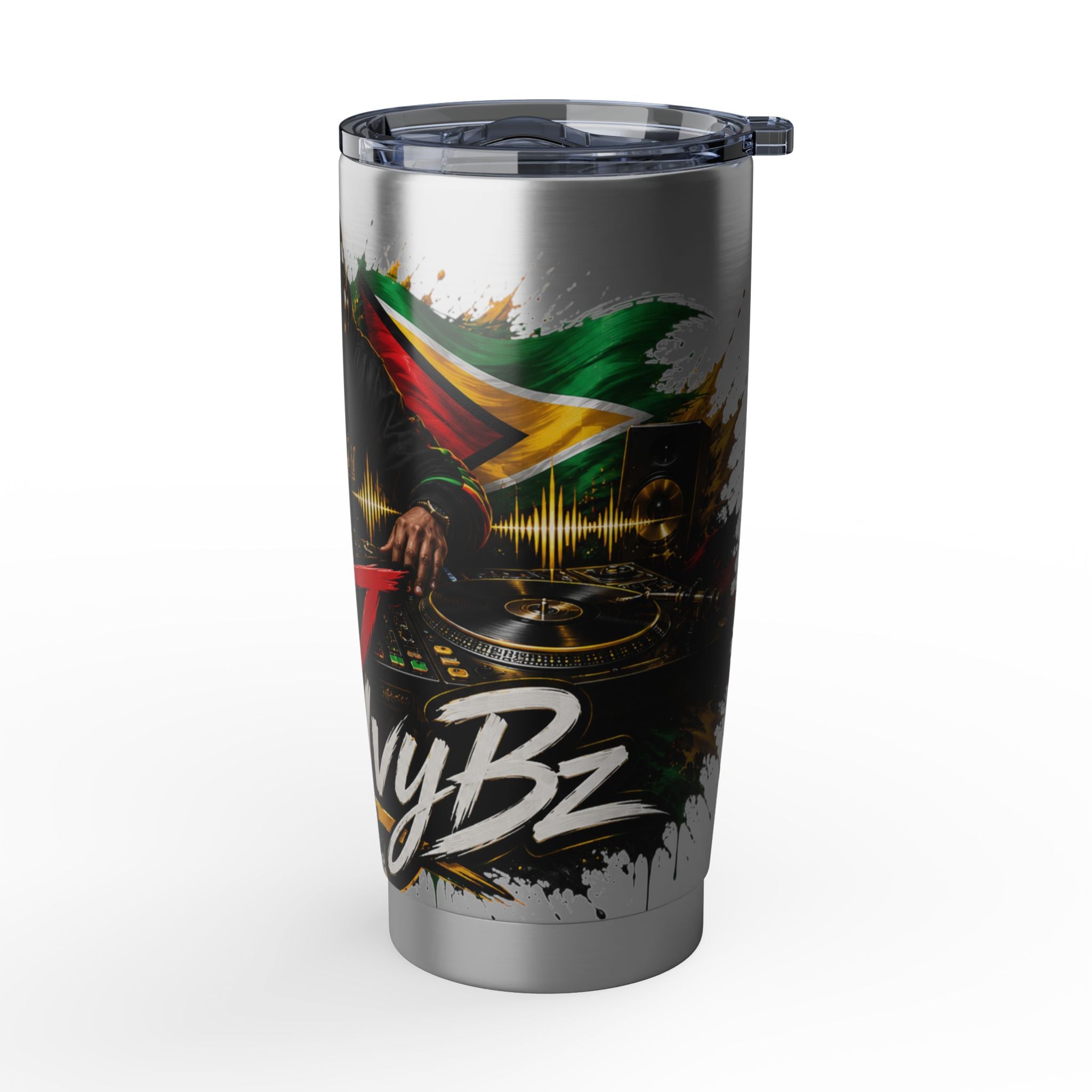 DJ Vagabond 20oz Tumbler – Reggae DJ Graphic Stainless Travel Cup