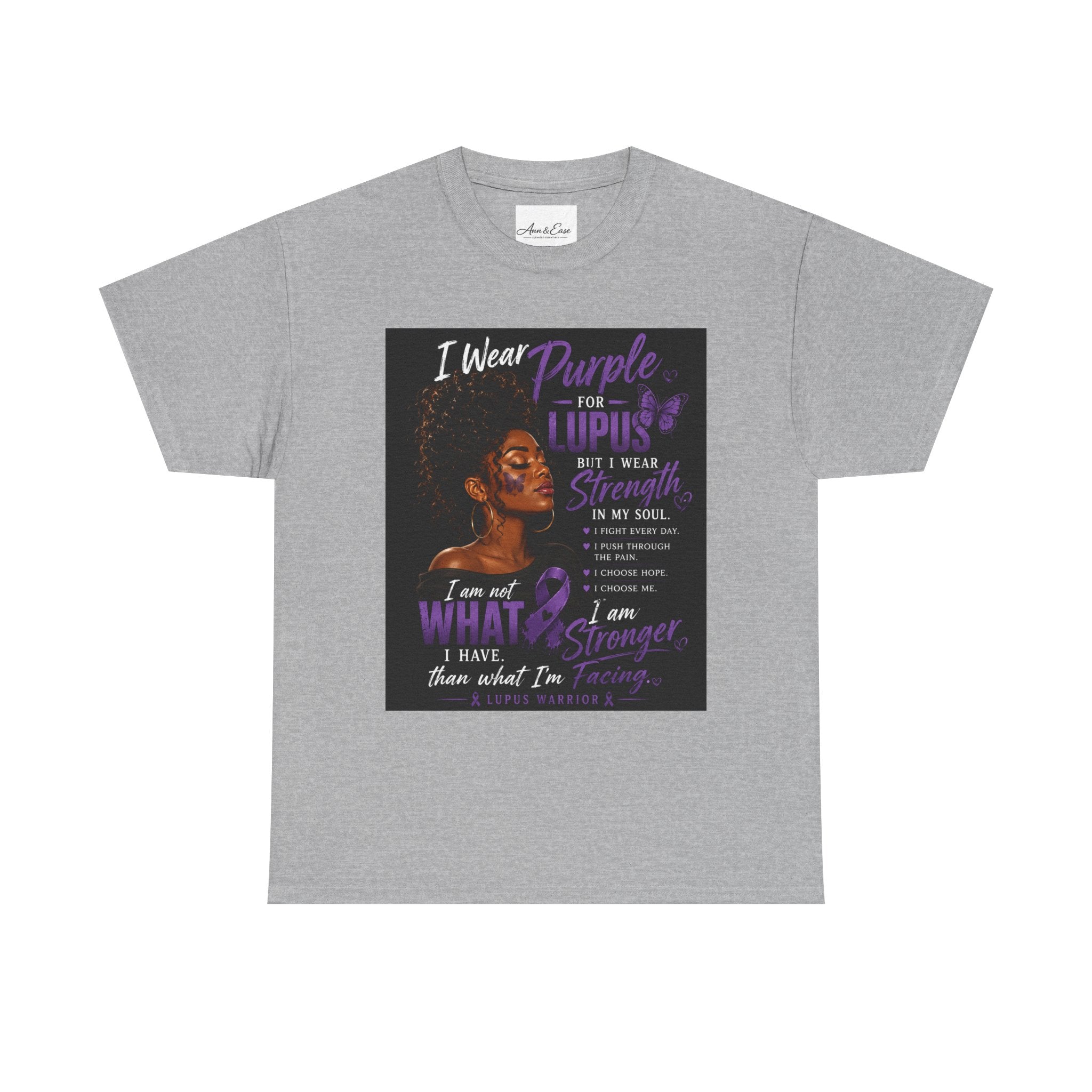 Purple for Lupus Awareness T-Shirt — Inspirational Survivor Quote Tee