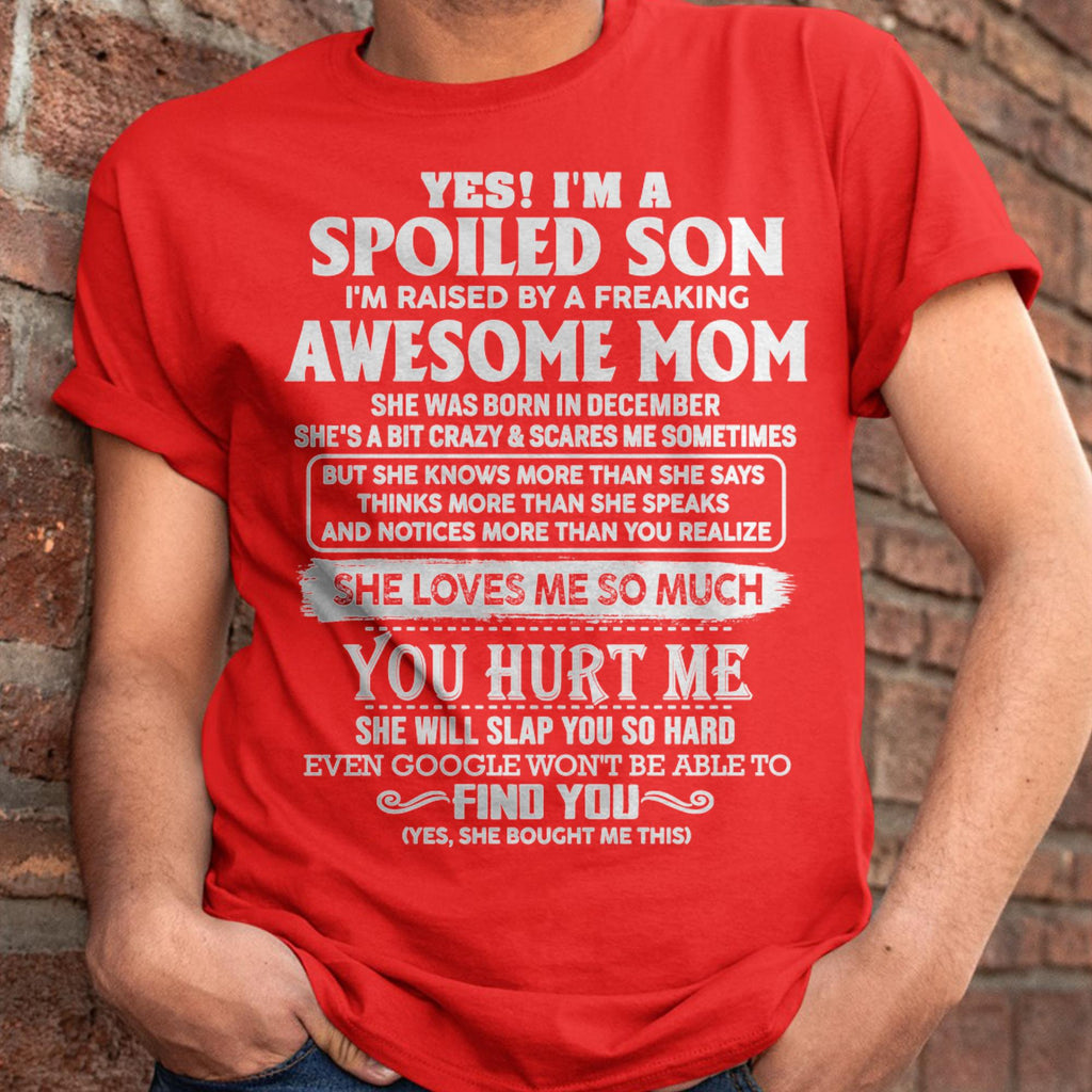 December - Awesome Mom - Perfect Gift For Son From Mom - NGHL12 (SKU05-47-12)