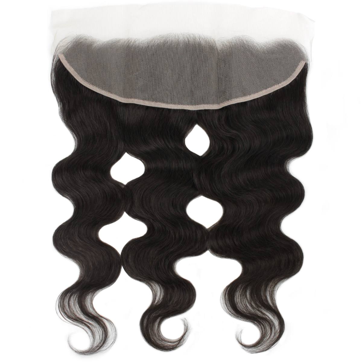 Frontal de Cabello Humano de Encaje Transparente 13x4 Onda Corporal Brasileña