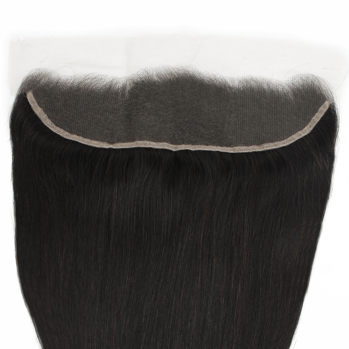 Frontal de pelo humano liso brasileño 13x4 con encaje HD