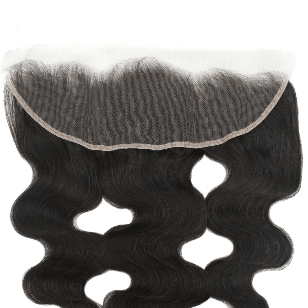 Frontal de cabello humano HD Lace 13x4 con onda corporal brasileña