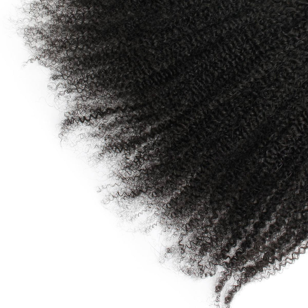 Frontal de cabello humano Afro Kinky 13x6 HD Lace