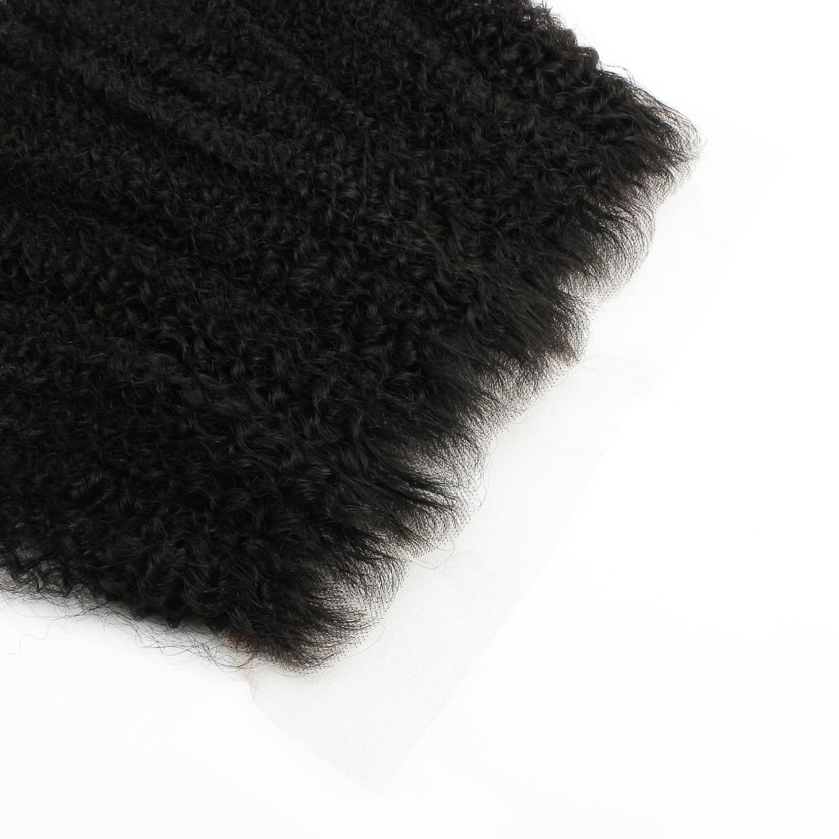 Frontal de cabello humano Afro Kinky 13x6 HD Lace