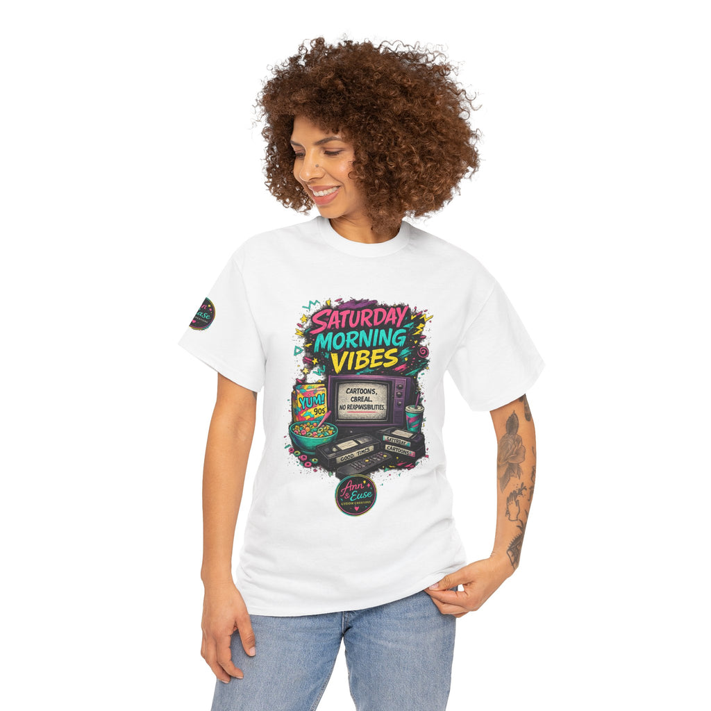 90s Baby Tee — Saturday Morning Vibes Retro Gaming T‑Shirt