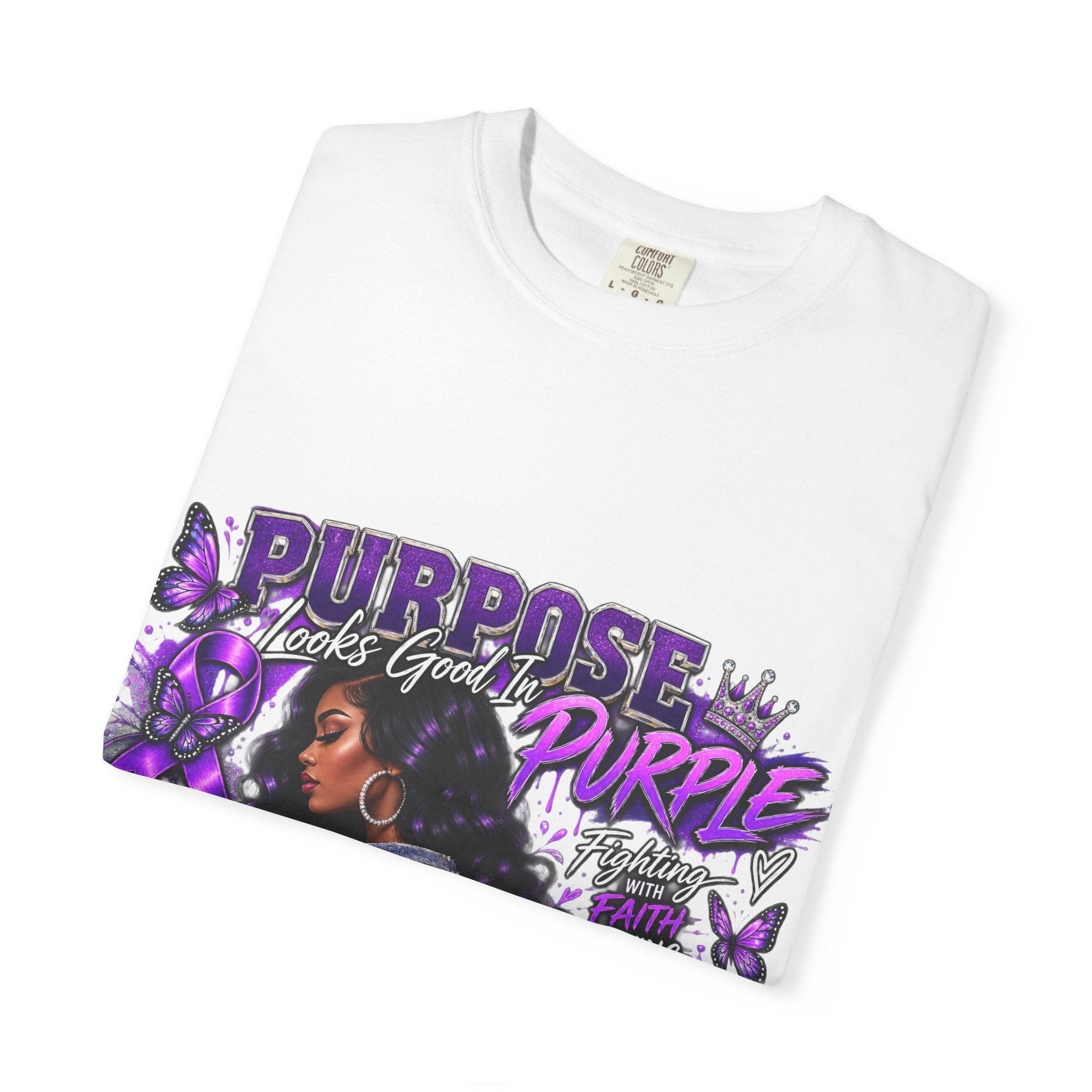 Mimi Purpose Purple T-Shirt — Breast Cancer Awareness Tribute