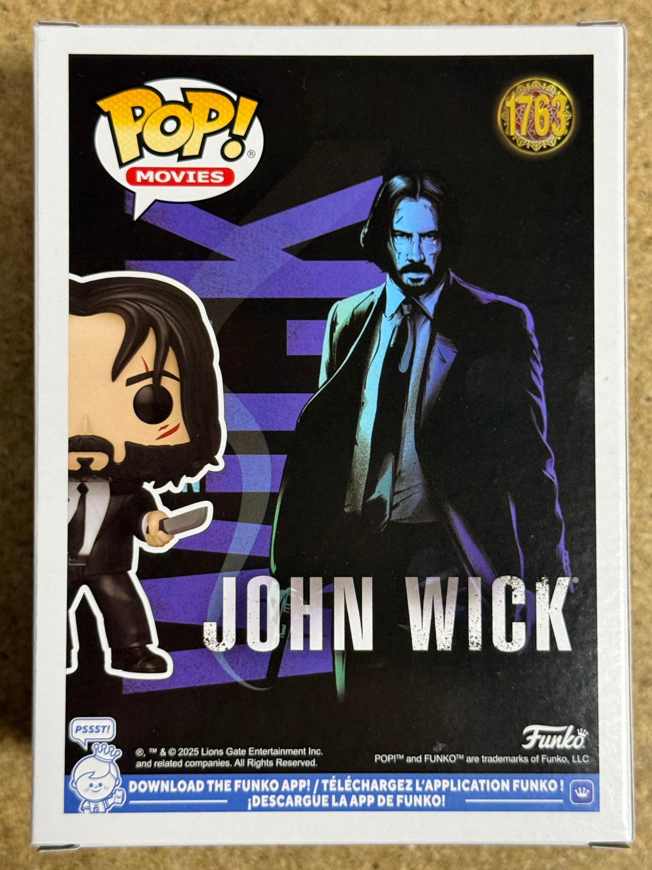 Funko Pop! Movies Bloody John Wick With Knives #1763 Chapter 4 2024