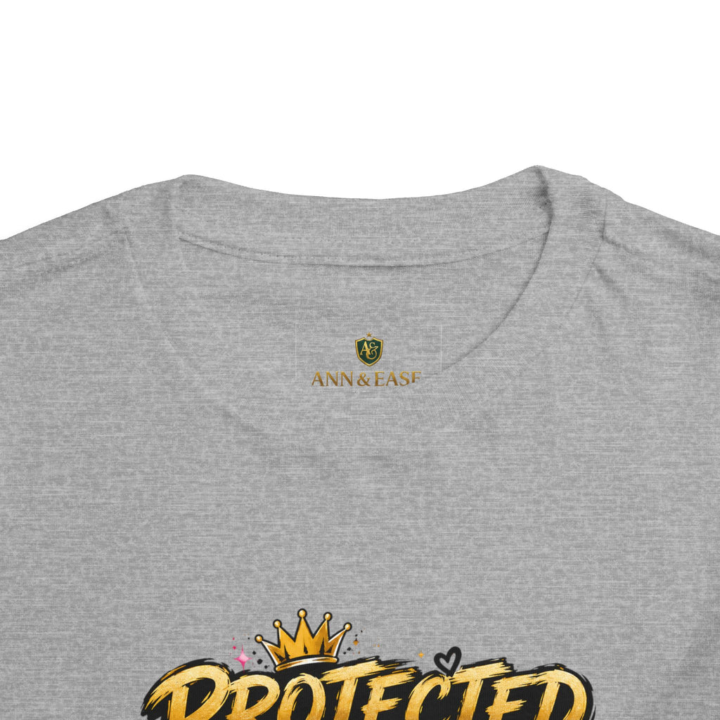 Toddler Tee — "Protected by My Daddy" Daddy’s Girl Graphic Shirt