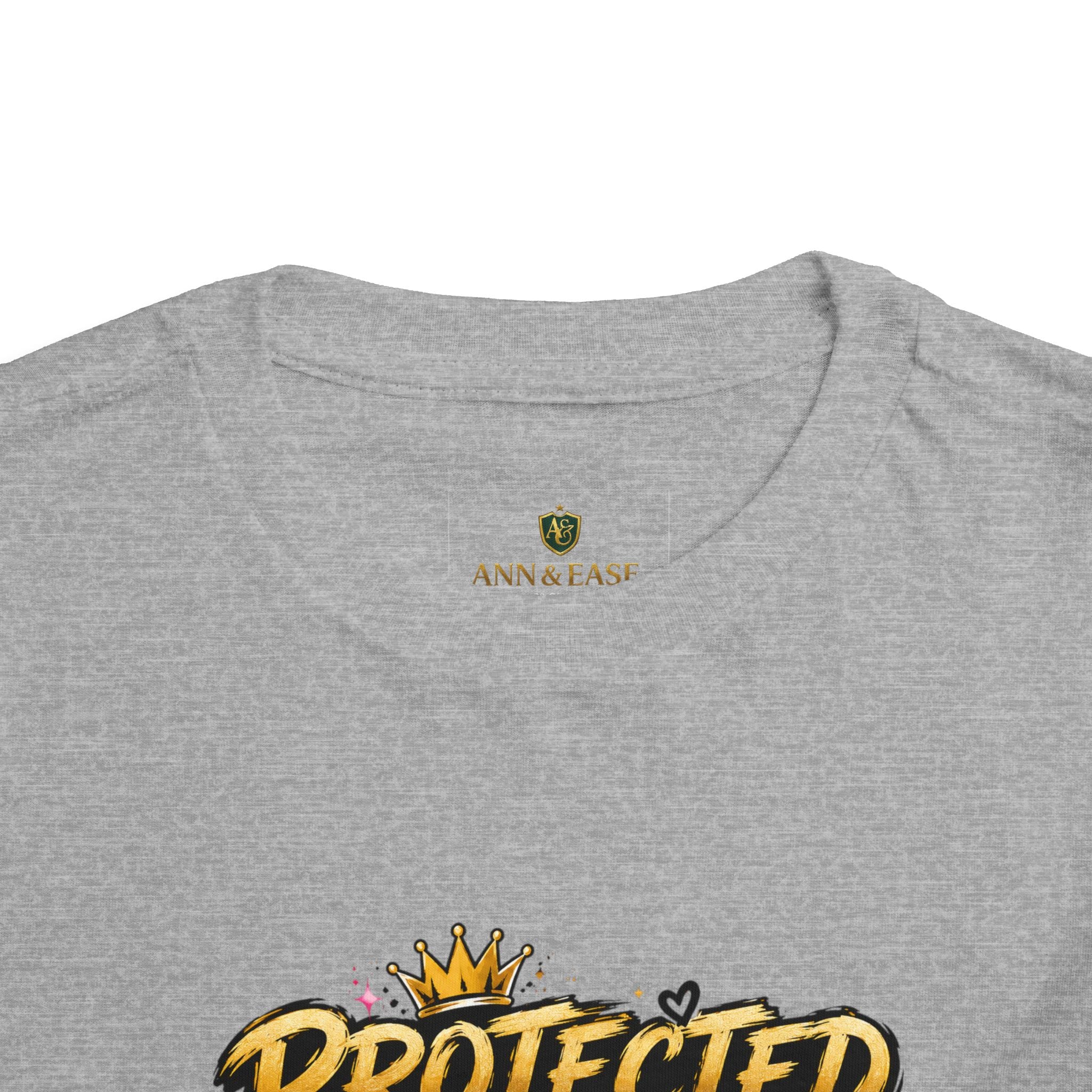 Toddler Tee — "Protected by My Daddy" Daddy’s Girl Graphic Shirt