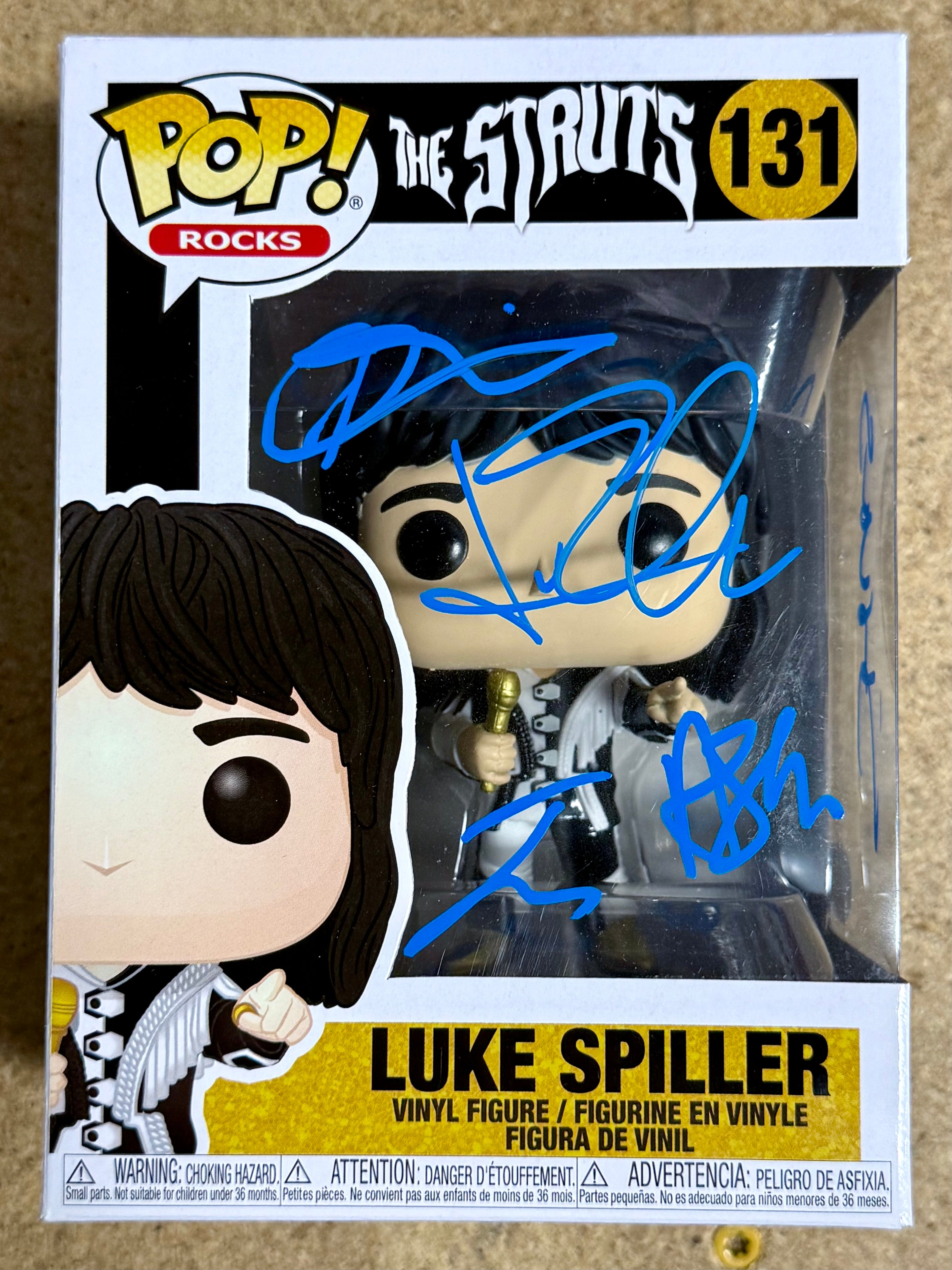 Funko Pop! Luke Spiller de The Struts, firmado por toda la banda #131. Con COA de JSA.