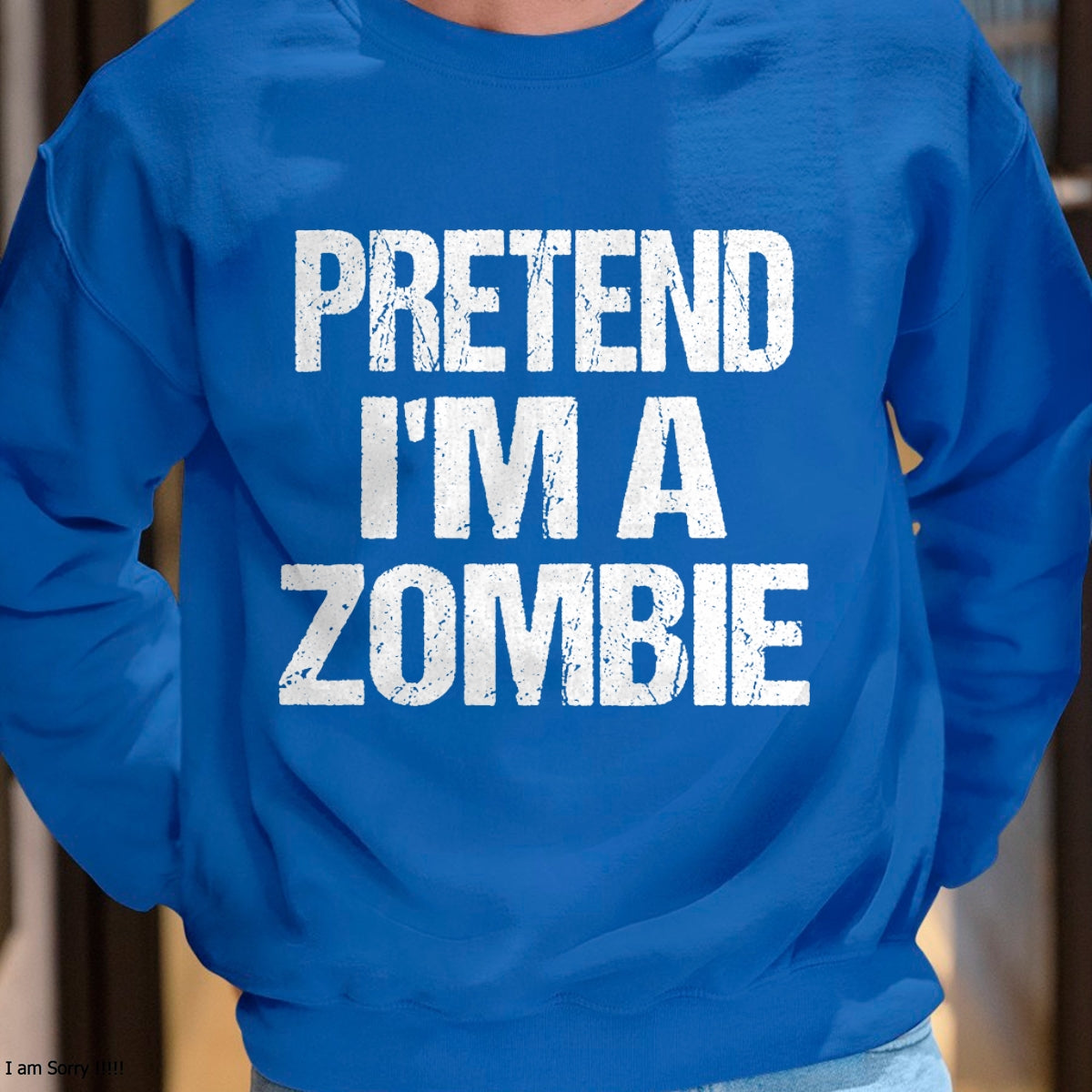 Camiseta divertida de disfraz de Halloween "Pretend I'm A Zombie" - Camiseta/Sudadera unisex de Halloween - NGHL00