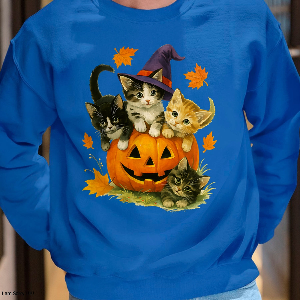 Camiseta vintage de calabaza de gato lindo de Halloween para la temporada espeluznante - Camiseta/sudadera con capucha unisex de Halloween - NGHL00