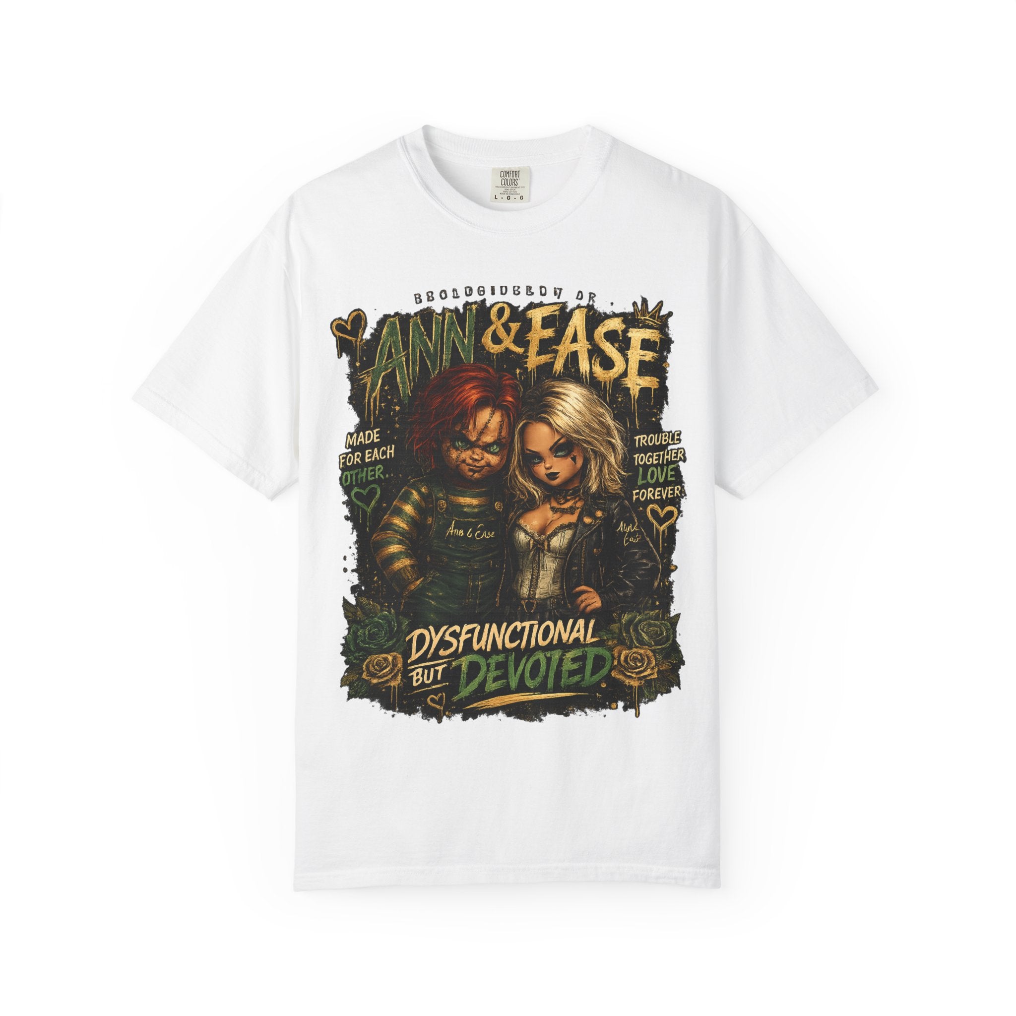 Ann & Ease "Dysfunctional But Devoted" Graphic T-Shirt