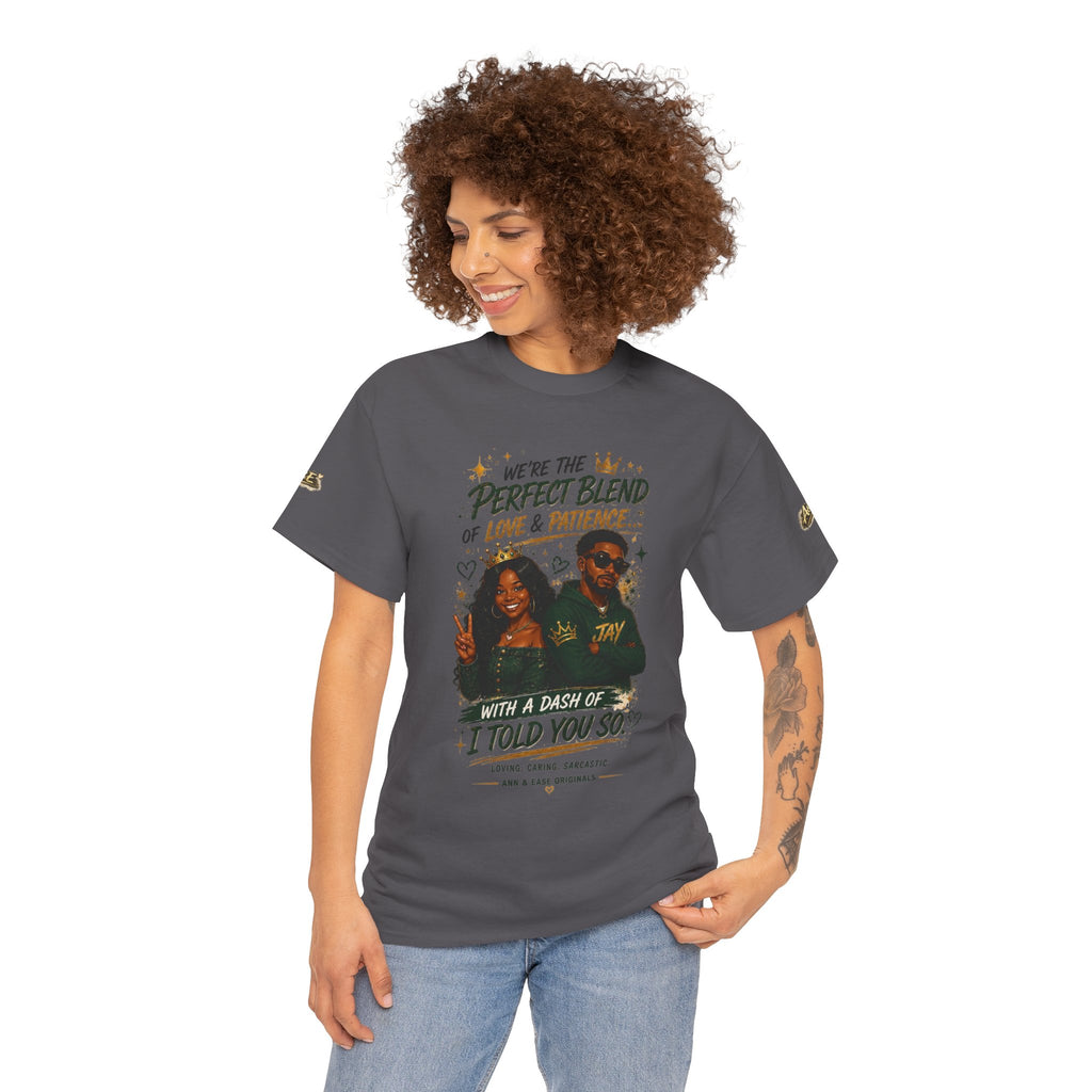 Camiseta para parejas "Perfect Blend" — Camiseta a juego "Te lo dije"
