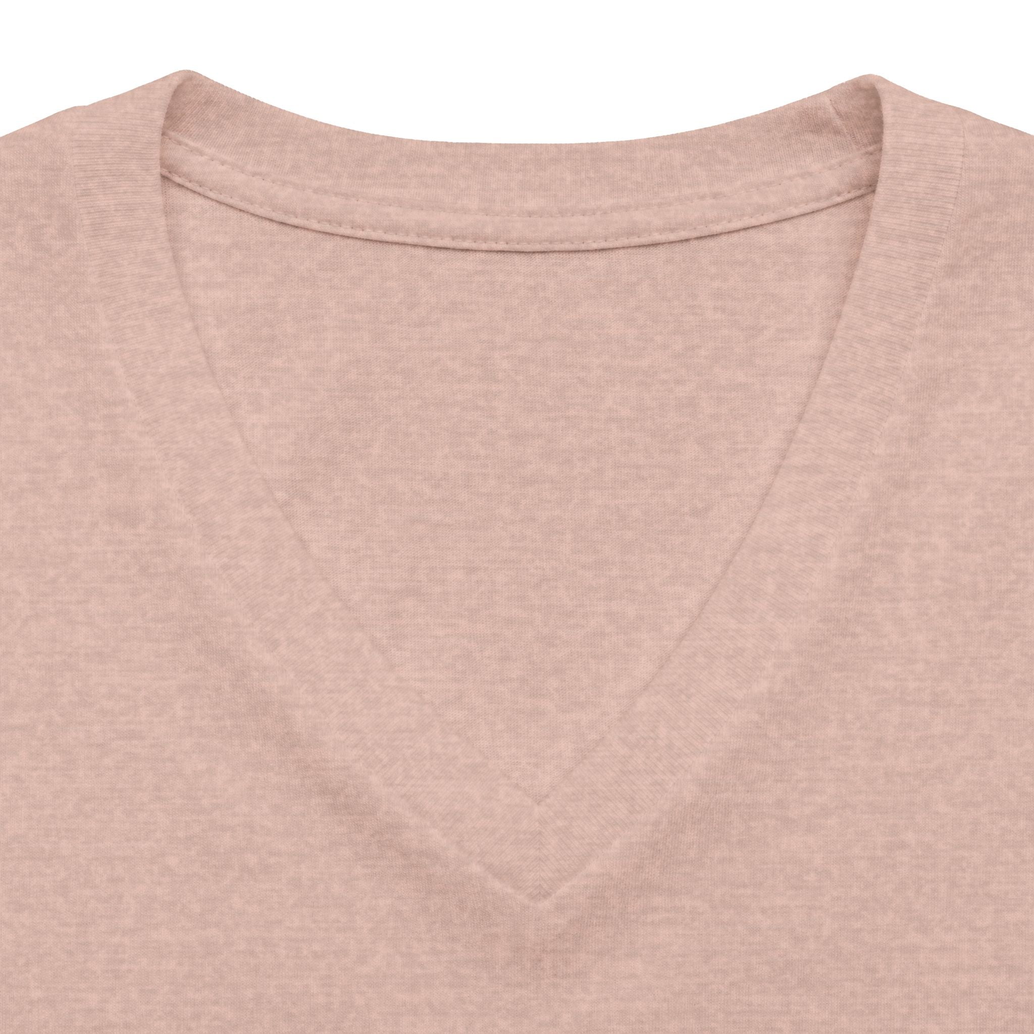 Women's V-Neck Tee — "God's Plan > My Plan Always" Faith Graphic