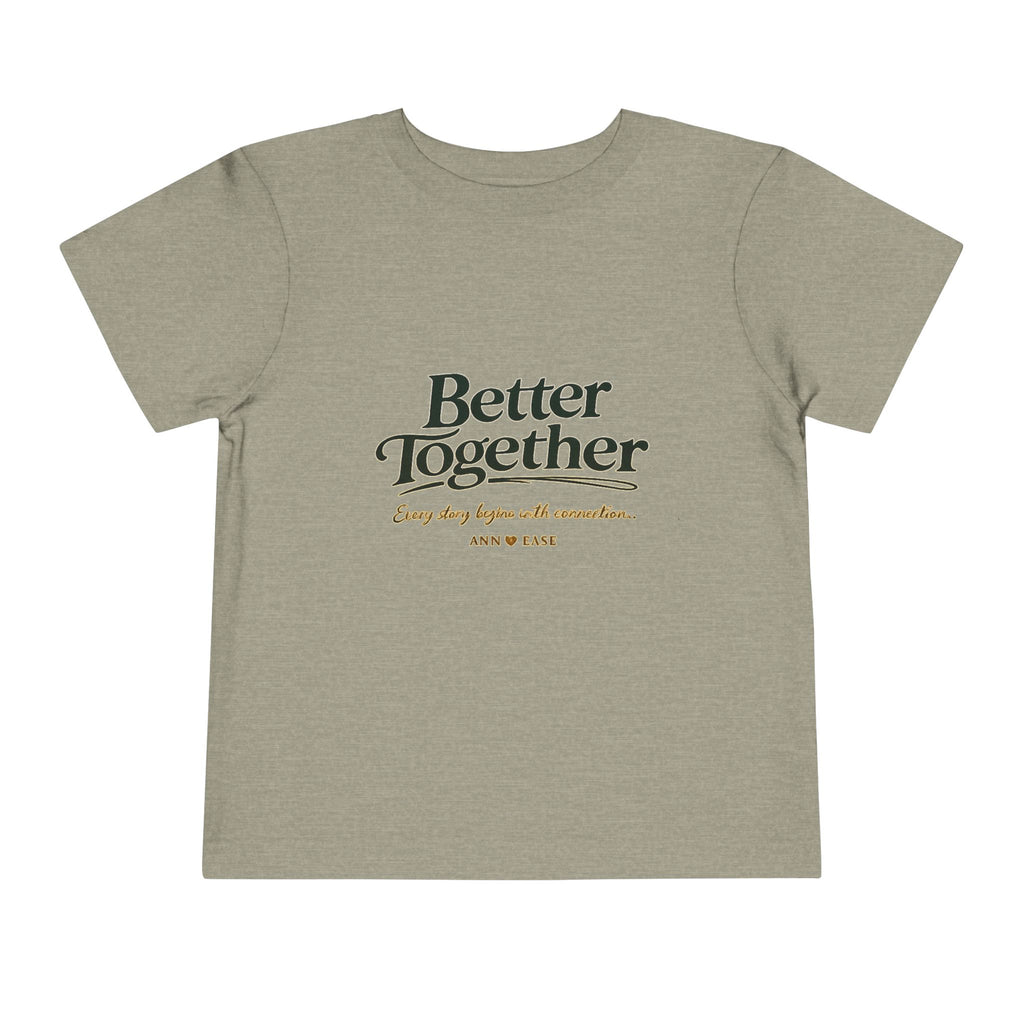 Camiseta para niños pequeños — Diseño "Juntos es mejor" de jardín campestre