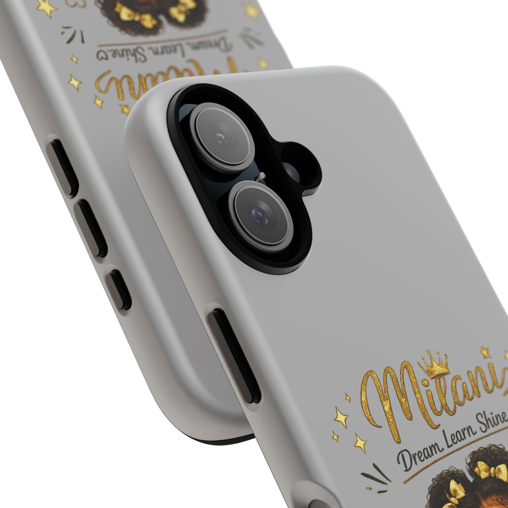 Personalized 'Dream, Learn, Shine' Tough Phone Case — Custom Name Girl Graduate Design