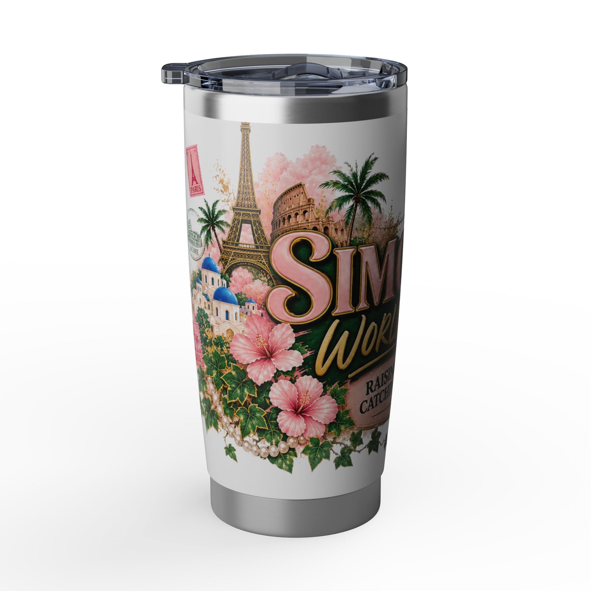 Personalized 'World Tour' 20oz Tumbler — Travel Mom Gift