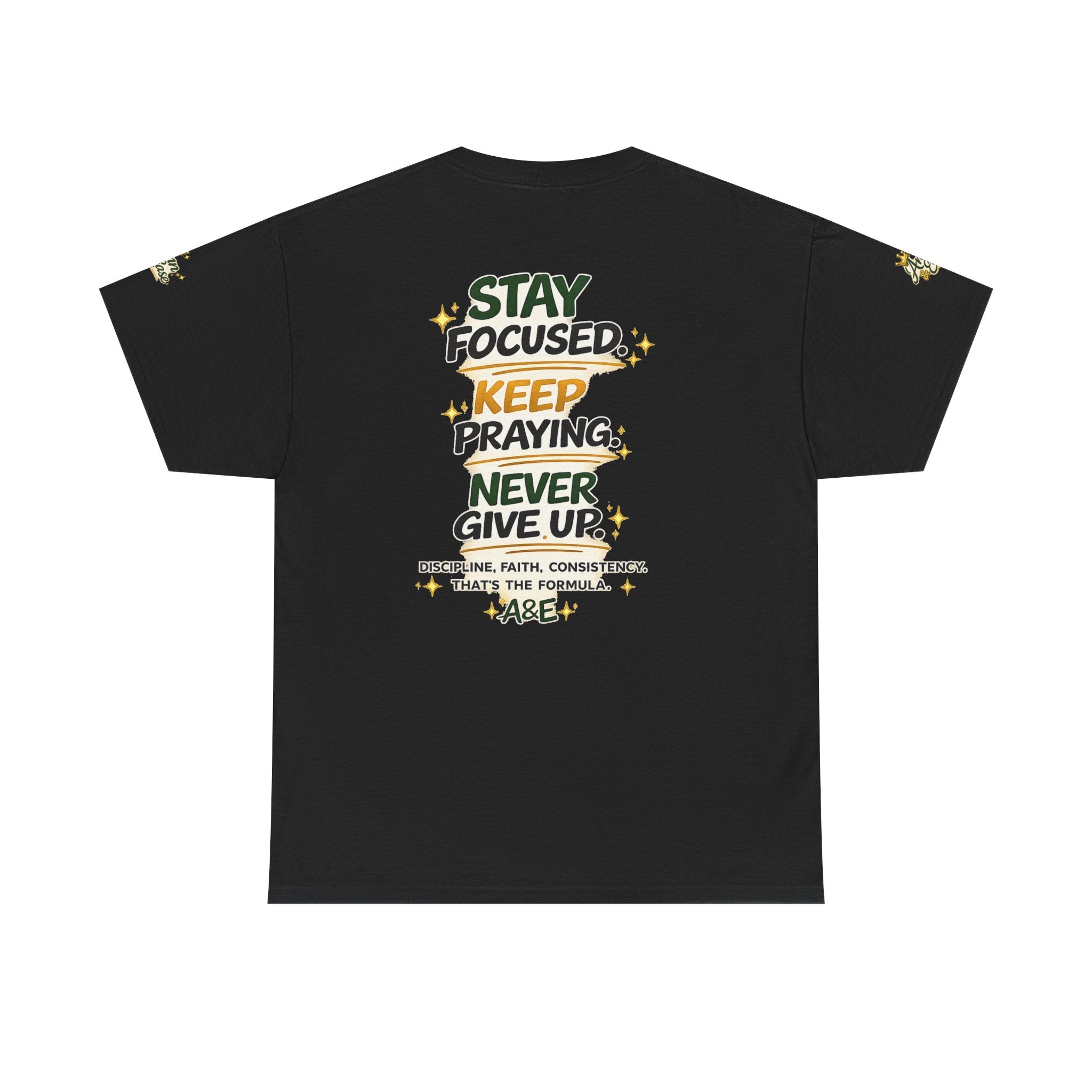 The Hustle Today Builds Our Tomorrow Tee — "Stay Focused, Keep Praying" Motivational T‑Shirt