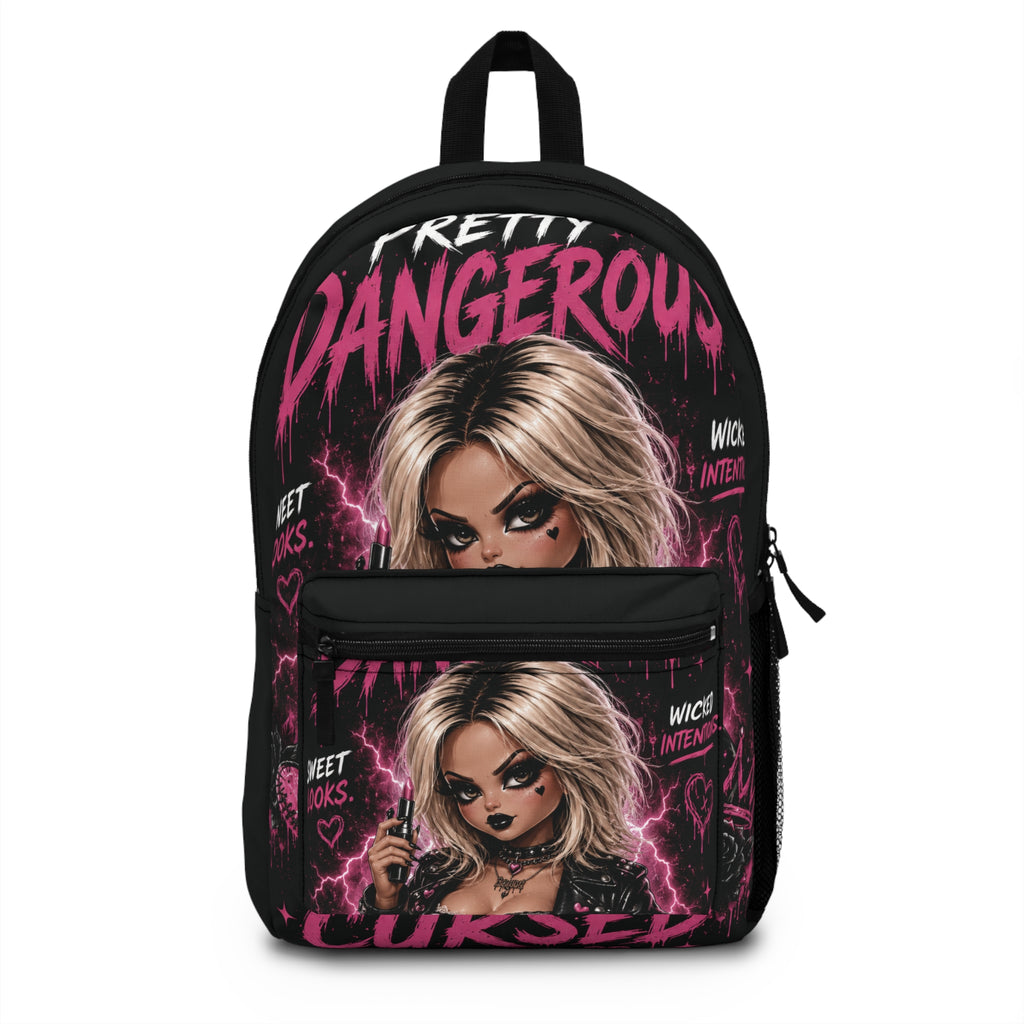 Mochila Pretty Dangerous — Mochila escolar gótica glam brujesca