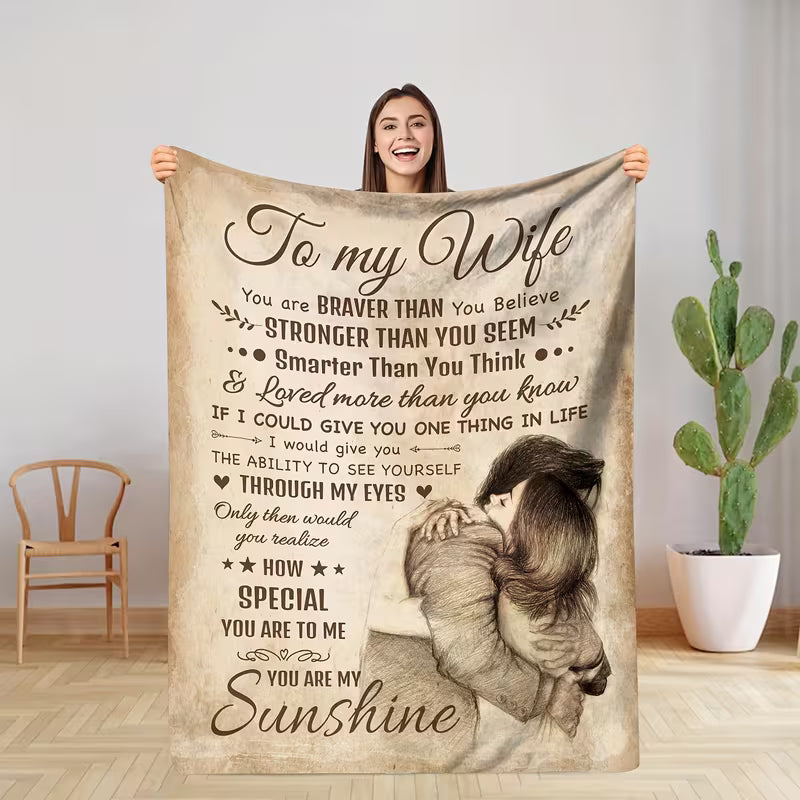 Manta de regalo especial para tu esposa - De parte de tu esposo