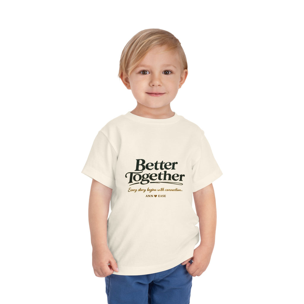 Camiseta para niños pequeños — Diseño "Juntos es mejor" de jardín campestre