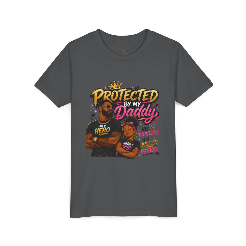 Daddy & Me Youth Tee — "Protected by My Daddy" Father-Daughter Graphic Shirt